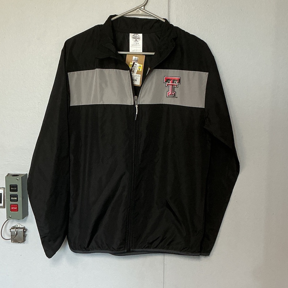 Rivalry Threads Black and Gray Texas Tech Windbreaker